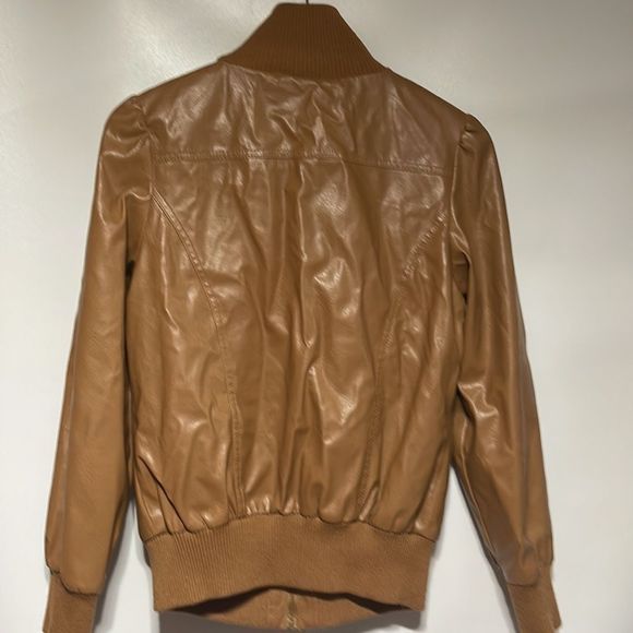 Maternity Faux Leather Vintage Full Zip Jacket Medium - Picture 13 of 15